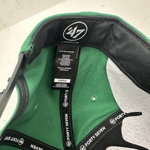 NWT New York Jets NFL Snapback Hat Cap 47 Brand Hitch Script Green Black - Picture 9 of 9